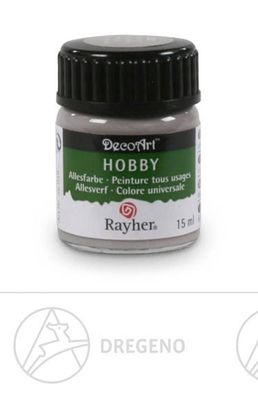 Bastelbedarf Allesfarbe grau 15 ml NEU Erzgebirge Bastelfarbe Hobbyfarbe