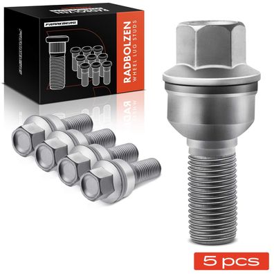 Frankberg 5x Radschraube für VW Touareg CR7 Audi A8 Q3 Q5 8RB Q7 4MB 4MG Q8 4MN