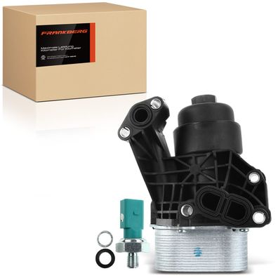 Frankberg 1x Ölkühler+Ölfilter für VW Golf 7 Passat Audi A3 8V Seat Leon Octavia 1.6L