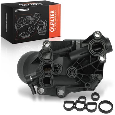 Frankberg 1x Ölkühler+Ölfilter für Audi A4 8W2 8WC 8W5 8WD A6 4A2 4A5 A5 F57 A7 4KA Q
