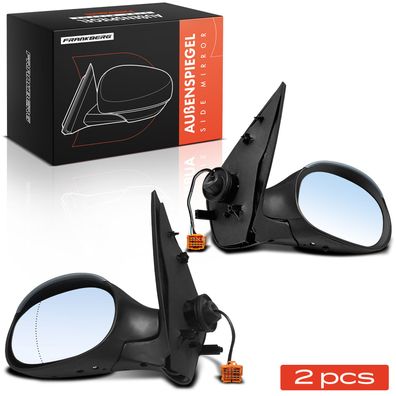 Frankberg 2x Außenspiegel Links Rechts fér Peugeot 206 SW 2E/K 2A/C