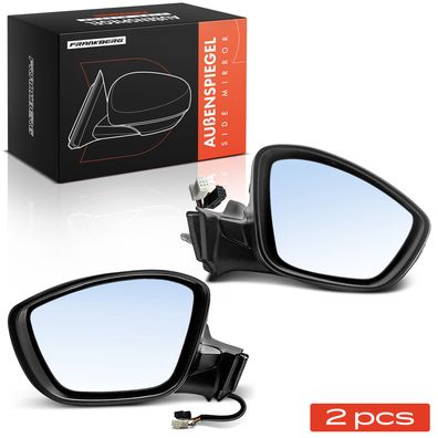 Frankberg 2x Außenspiegel Links Rechts fér Peugeot 208 I CA CC Bj ab 2012