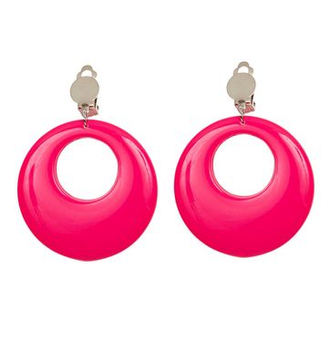 Neon pinkfarbene Ohrringe