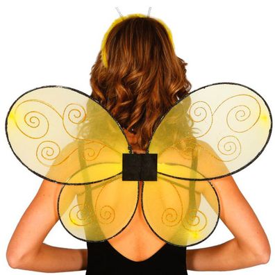 Bienenflügel 52 x 42cm gelb