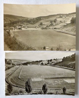 2 DDR Ansichtskarten Steinach Sport Stadion AK