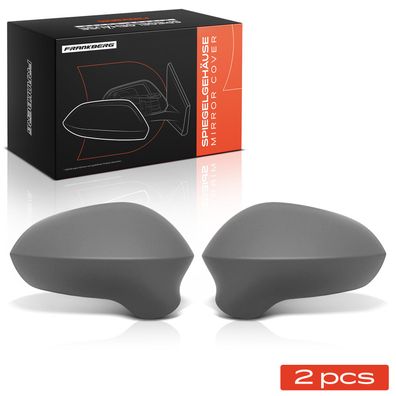 Frankberg 2x Abdeckung Außenspiegel Spiegelkappe Vorne Links Rechts fér Seat Ibiza IV