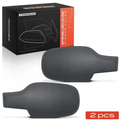 Frankberg 2x Abdeckung Außenspiegel Spiegelkappe Vorne Links Rechts fér Renault Clio