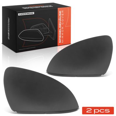 Frankberg 2x Spiegelkappe Vorne Links Rechts fér VW Golf Sportsvan AM1 AN1 Van VII Va