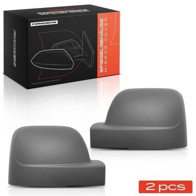 Frankberg 2x Abdeckung Außenspiegel Spiegelkappe Vorne Links Rechts fér Fiat Talento
