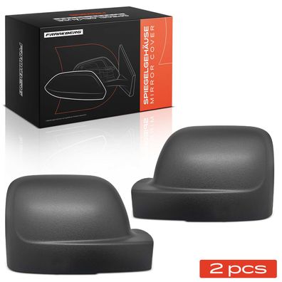 Frankberg 2x Abdeckung Außenspiegel Spiegelkappe Vorne Links Rechts für Fiat Talento