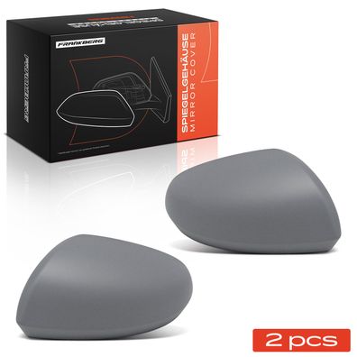 Frankberg 2x Abdeckung Außenspiegel Spiegelkappe Vorne Links Rechts für Dacia Duster