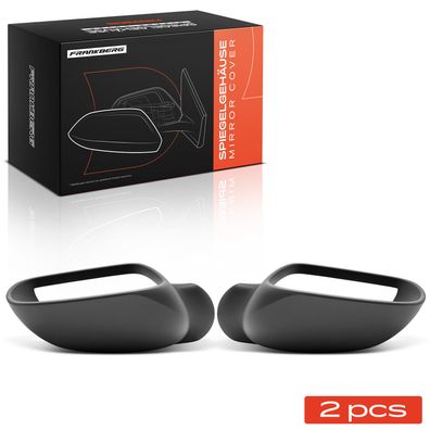 Frankberg 2x Abdeckung Außenspiegel Spiegelkappe Vorne Links Rechts fér VW Passat 3B2