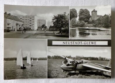 DDR Ansichtskarten Neustadt Glewe GST Flugplatz AK