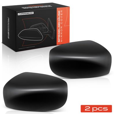 Frankberg 2x Abdeckung Außenspiegel Spiegelkappe Vorne Links Rechts fér Mitsubishi Mi