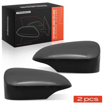 Frankberg 2x Abdeckung Außenspiegel Spiegelkappe Vorne Links Rechts für Toyota Auris