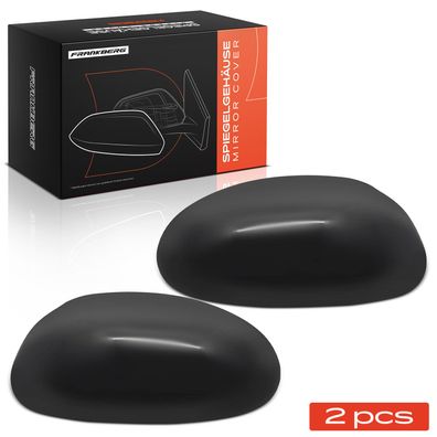 Frankberg 2x Abdeckung Außenspiegel Spiegelkappe Vorne Links Rechts fér Ford Focus DA