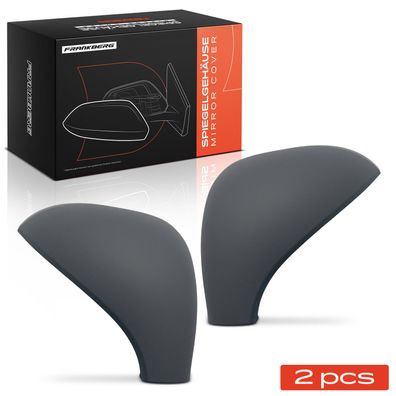 Frankberg 2x Abdeckung Außenspiegel Spiegelkappe Vorne Links Rechts fér Peugeot 207 W