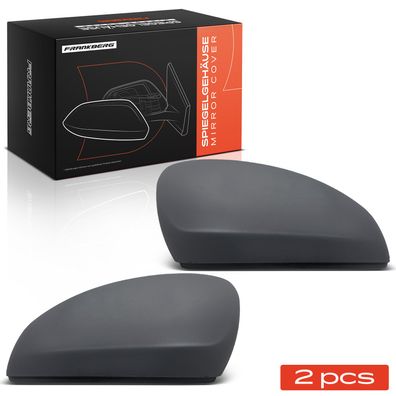 Frankberg 2x Abdeckung Außenspiegel Spiegelkappe Vorne Links Rechts für Citroën C3 Ca