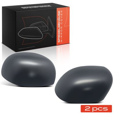 Frankberg 2x Abdeckung Außenspiegel Spiegelkappe Vorne Links Rechts fér Fiat Panda 16