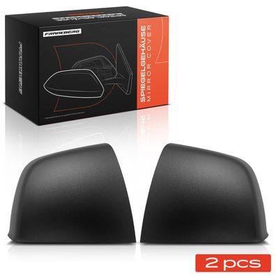 Frankberg 2x Abdeckung Außenspiegel Spiegelkappe Vorne Links Rechts fér Fiat Doblo Ca
