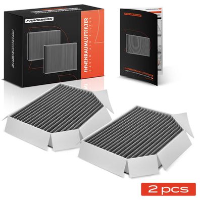 Frankberg 2x Innenraumfilter Aktivkohlefilter für Mercedes-Benz W461 W463 R230 R199 P