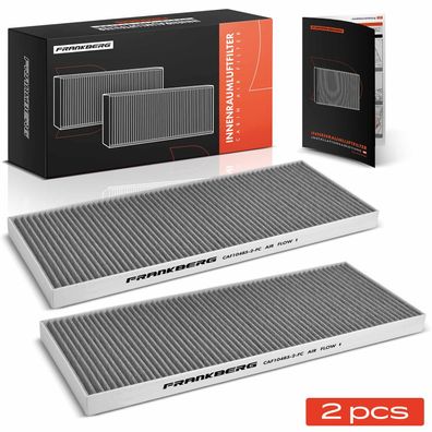 Frankberg 2x Innenraumfilter Aktivkohlefilter für Tesla Model Y 5YJY EV Long Range