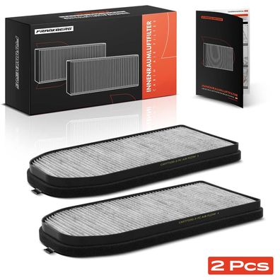 Frankberg 2x Innenraumfilter Aktivkohlefilter für Alpina B12 E38 BMW 7er E38 5.6L 6.0