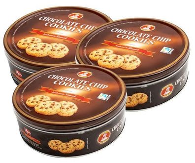 Matheo Schokoladenkekse in Dose, 3x 454 g, aus Belgien