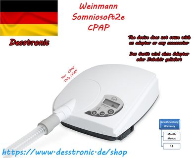 CPAP Austauschgaranti/WEINMANN Somnosoft 2e geprüft & sofort einsatzbereit