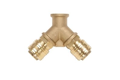 Verteiler Zweifach Druckluft VERT-DL-2FACH-MS-KPL-G1/2ZO