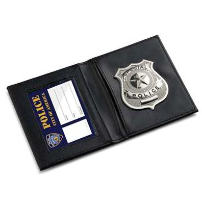 Polizeiabzeichen mit Geldbörse