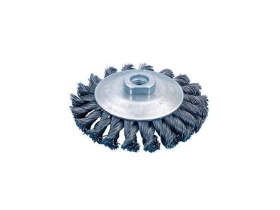 Kegelbürste Winkelschleifer Kglburst-ws-gezopft-stahl-d115x12xm14