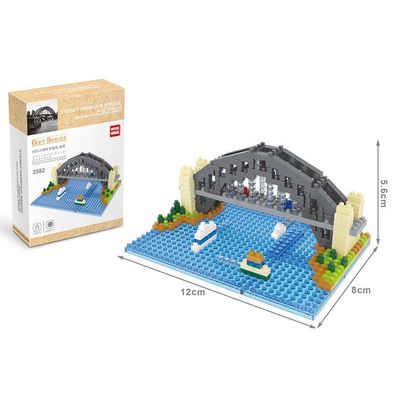 Sydney Harbour Bridge Wahrzeichen Modell LNO Micro-Bricks Bausteine