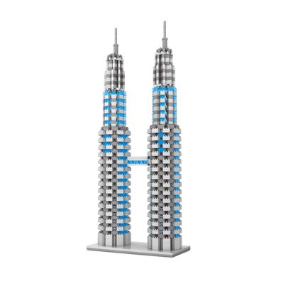 Petronas Zwillingstérme Kuala Lumpur Modell LNO Micro-Bricks Bausteine