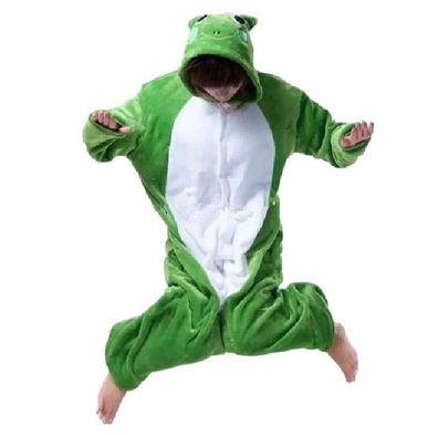 Frosch Kigurumi Onesie Erwachsene Tier Cosplay Pyjamas Plusch Flanell Familie