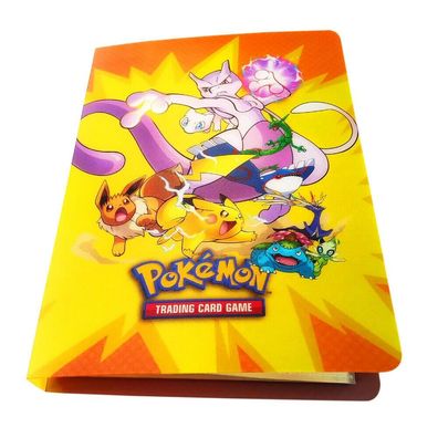 Pokemon Ordner Mewtu Pikachu Evoli Sammelalbum 80 Karten Portfolio