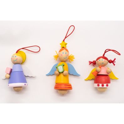 Engel Weihnachtsschmuck Dekorativ und Ansprechend, ist dieses 3er Set von Engeln zum