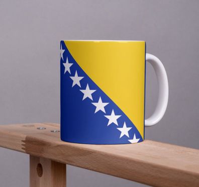 Bosnien und Herzegowina Kaffeetasse Flagge Pot Kaffee Tasse Becher Coffee Béro