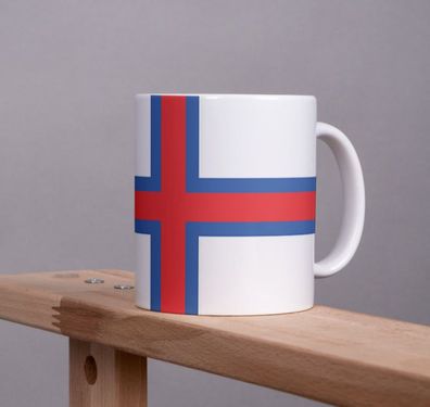 Färöer Kaffeetasse Flagge Dänemark Pot Kaffee Tasse Becher Coffeecup Béro Tee