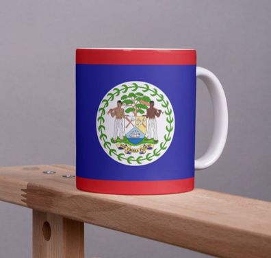 Belize Tasse Flagge Pot Kaffeetasse National Becher Kaffee Cup Béro Tee