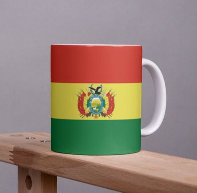 Bolivien Tasse Flagge Pot Kaffeetasse National Becher Kaffee Cup Béro Tee