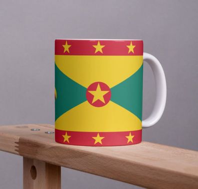 Grenada Tasse Flagge Pot Kaffeetasse National Becher Kaffee Cup Béro Tee