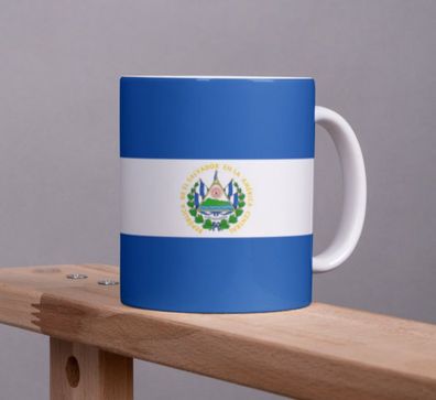 El Salvador Tasse Flagge Pot Kaffeetasse National Becher Kaffee Cup Béro Tee