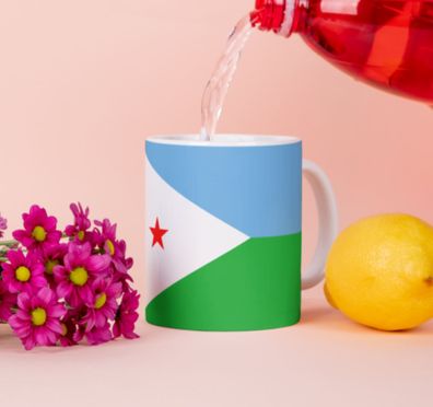 Dschibuti Tasse Flagge Pot Kaffeetasse National Becher Kaffee Cup Béro Tee