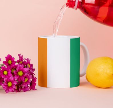 Elfenbeinkéste Tasse Flagge Pot Kaffeetasse National Becher Kaffee Cup Béro Tee