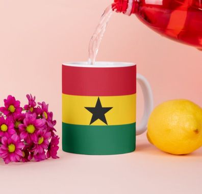 Ghana Tasse Flagge Pot Kaffeetasse National Becher Kaffee Cup Béro Tee