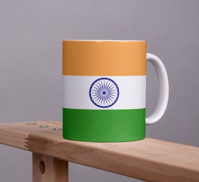 Indien Kaffeetasse Pot Flagge Kaffee Tasse Becher IN Coffeecup Béro Tee