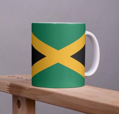 Jamaika Tasse Flagge Pot Kaffeetasse National Becher Kaffee Cup Béro Tee