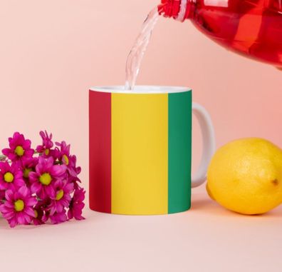 Guinea Tasse Flagge Pot Kaffeetasse National Becher Kaffee Cup Béro Tee