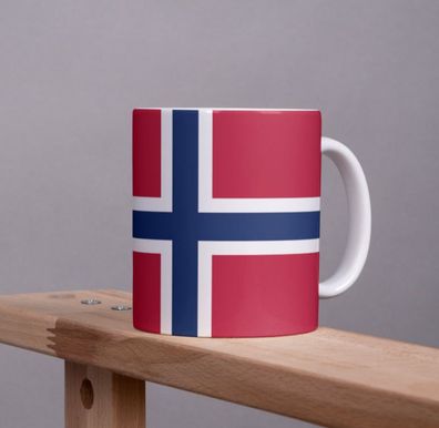 Norwegen Kaffeetasse Flagge Pot Kaffee Tasse Becher NOR Coffeecup Béro Tee